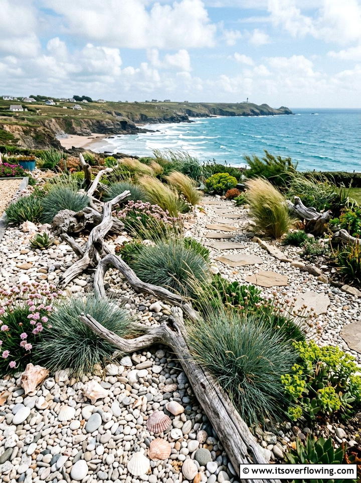 Coastal Gravel Garden - 25 backyard decorating ideas with gravel zones