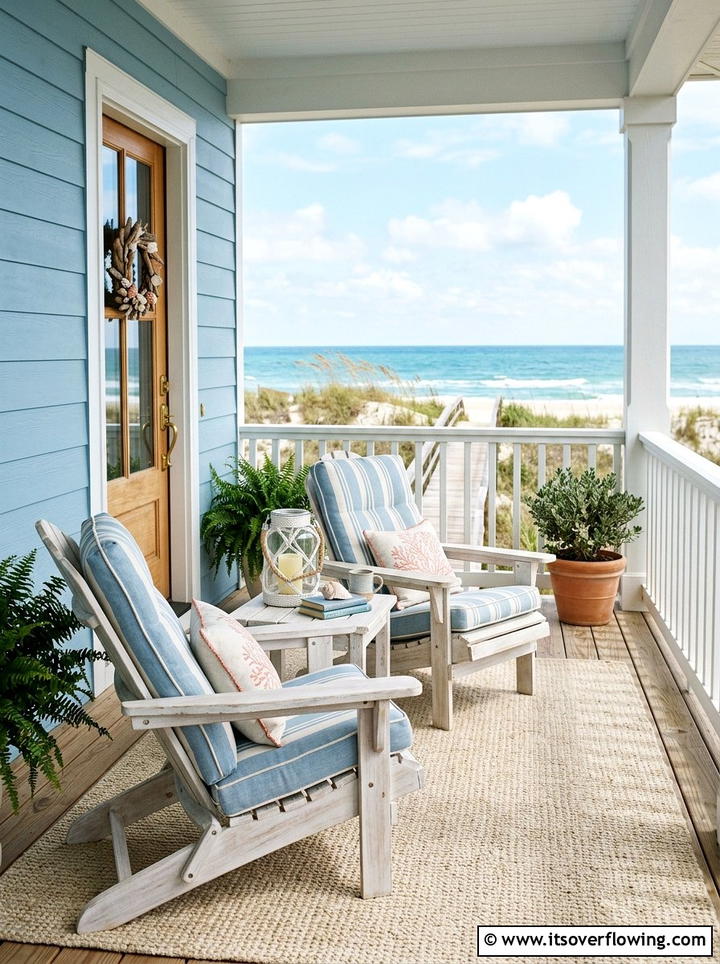 Coastal Style Front Porch - 25 front porch ideas for large porches