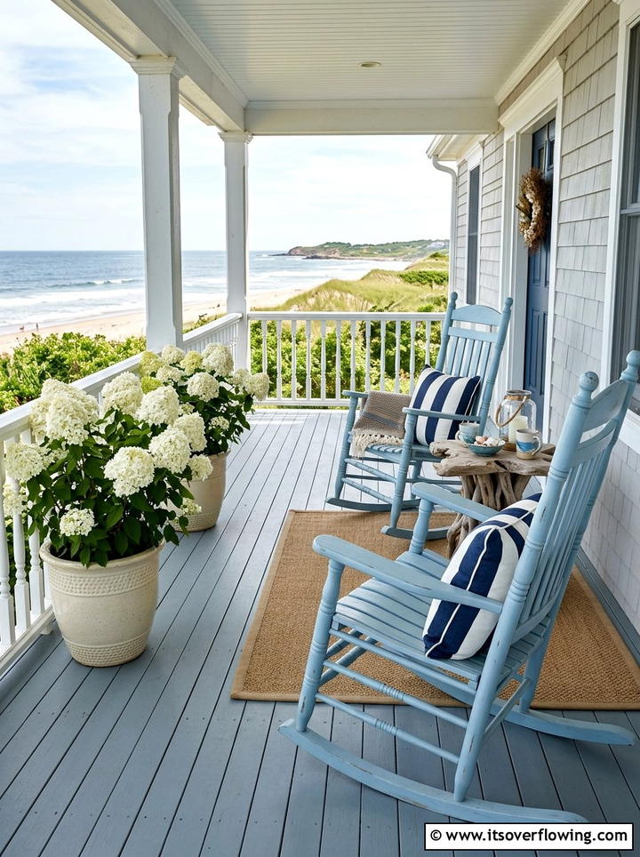 Coastal front porch - 25 front porch ideas with rocking chairs