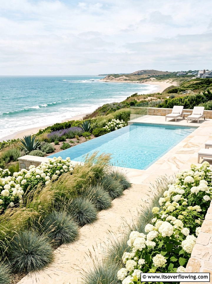 Coastal pool garden - 25 garden design ideas for pool areas