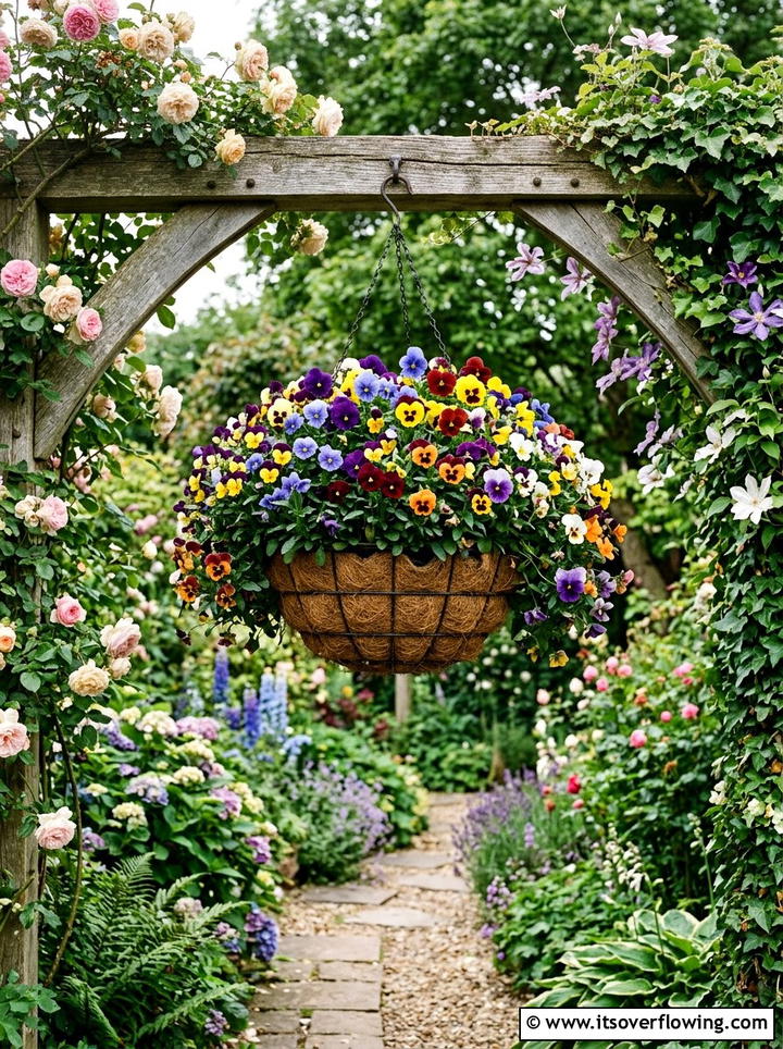 Coconut Coir Hanging Basket - 25 garden ideas with hanging planters