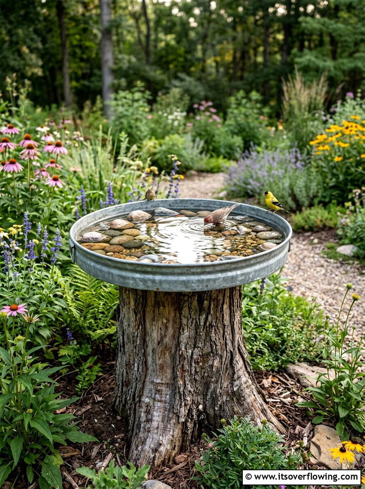 Colander Hanging Basket - 25 backyard ideas with repurposed containers
