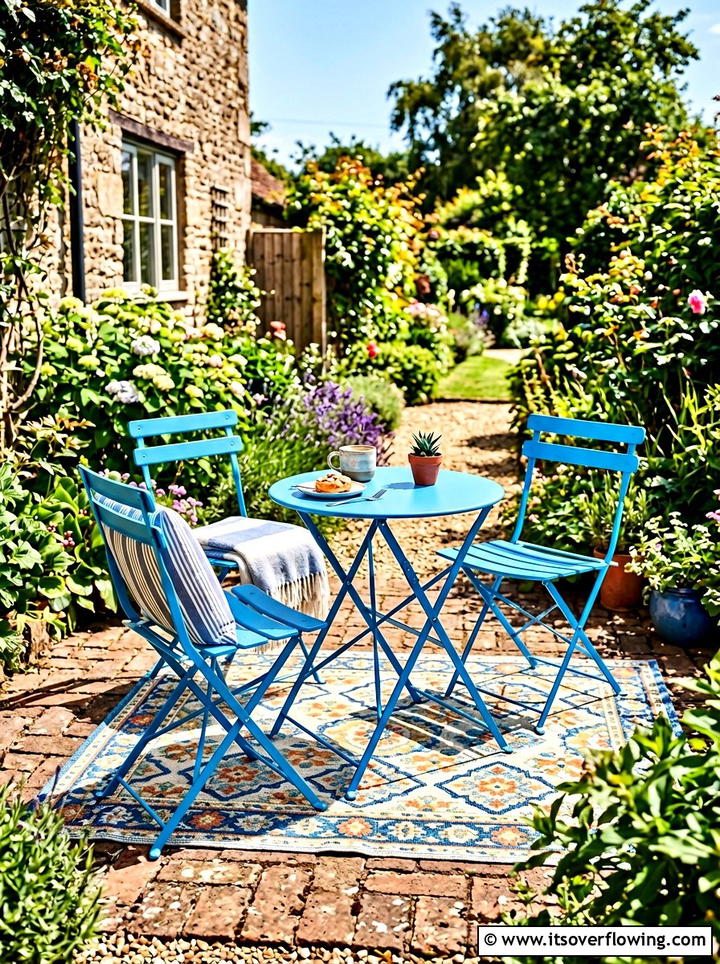 Collapsible Bistro Table For Patio - 25 small garden ideas with compact furniture