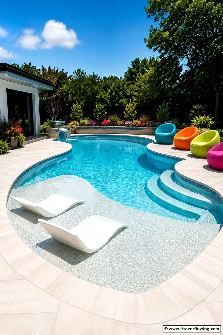 Color Changing LED Pool - 30 Small Pool Ideas for Compact Outdoor Living Spaces