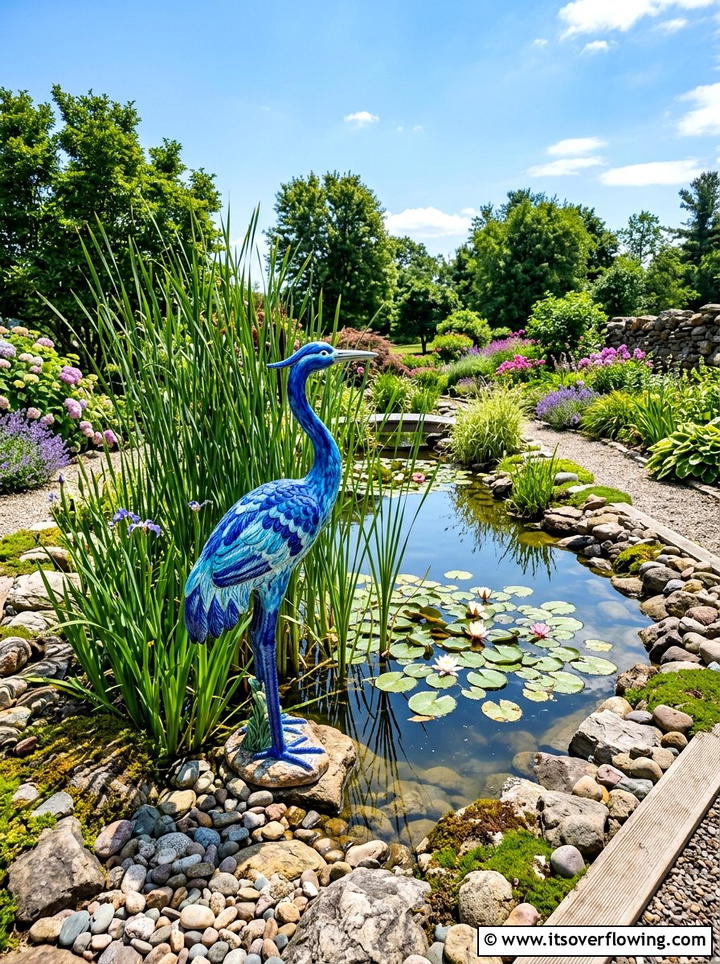 Colorful Garden Statue - 25 garden decor ideas