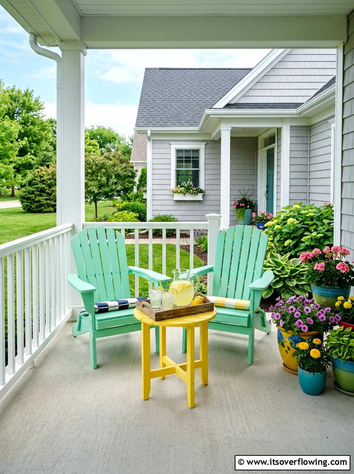 Colorful Porch Furniture - 25 front porch decor ideas for spring