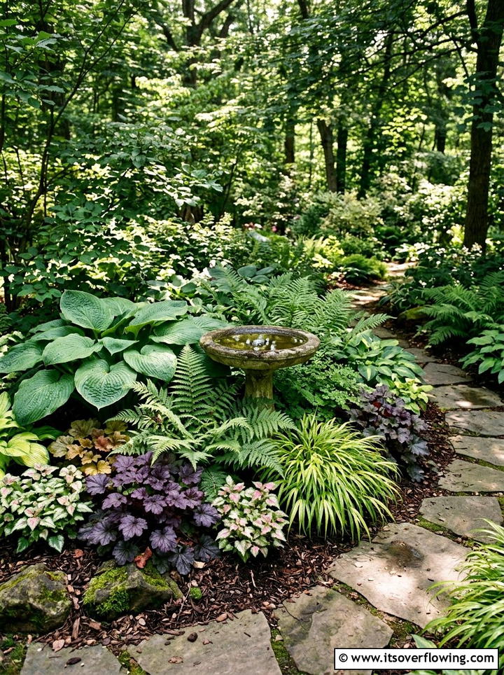 Colorful foliage plants for shade - 25 small garden ideas for year round color