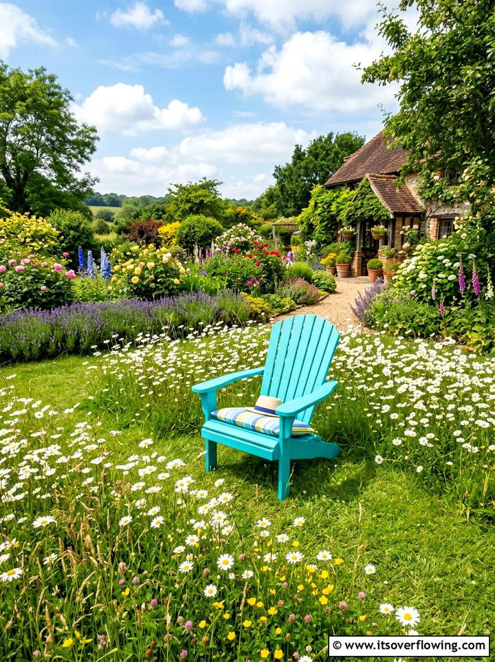 Colorful garden chair - 25 upcycled garden ideas with old chairs