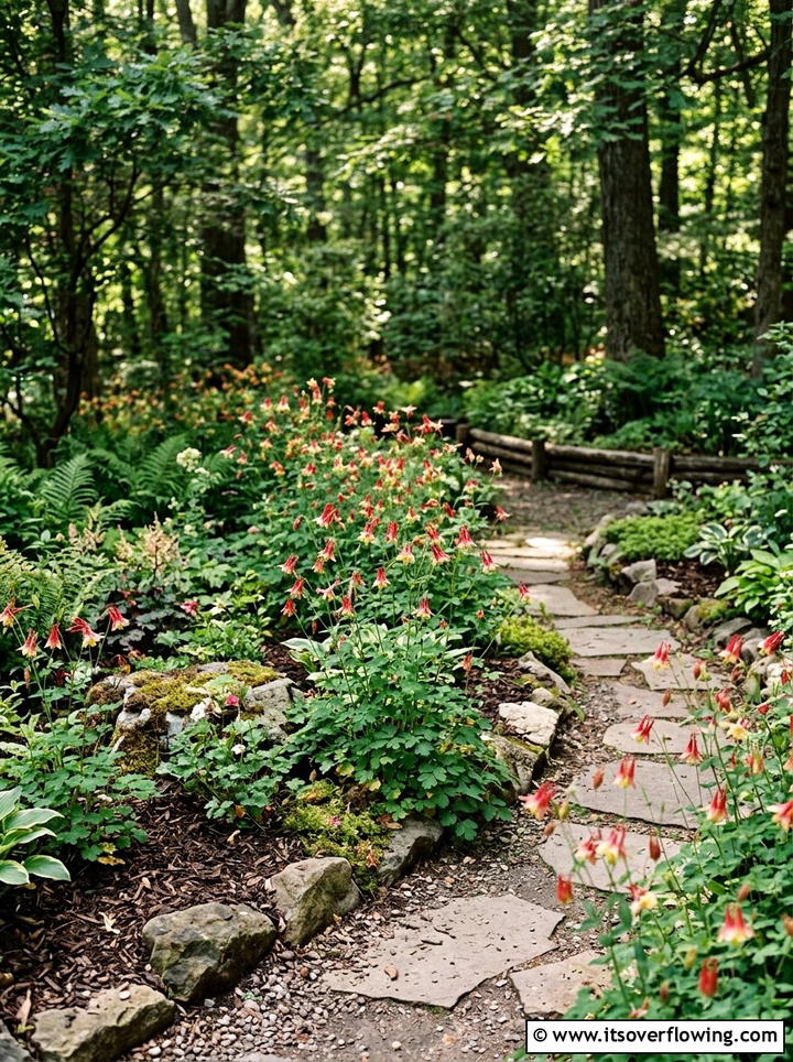 Columbine Flower Beds - 25 garden ideas for hummingbirds