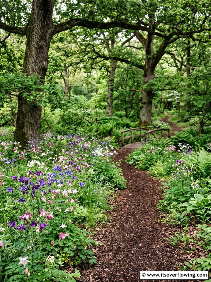 Columbine woodland patch - 25 creative garden ideas with hummingbird plants