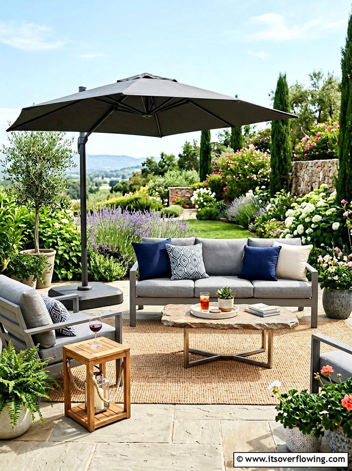 Comfortable Patio Lounge - 25 backyard decorating ideas with garden party style
