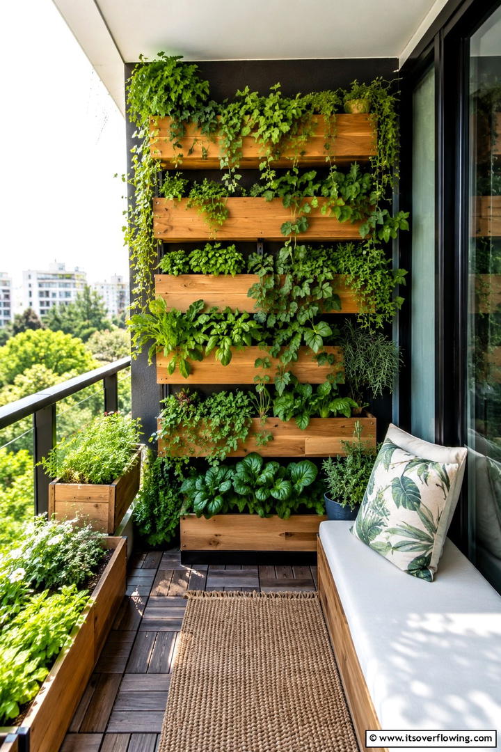 Compact Balcony Tiered Garden - 30 Tiered Garden Ideas for Sloped Yards and Visual Interest