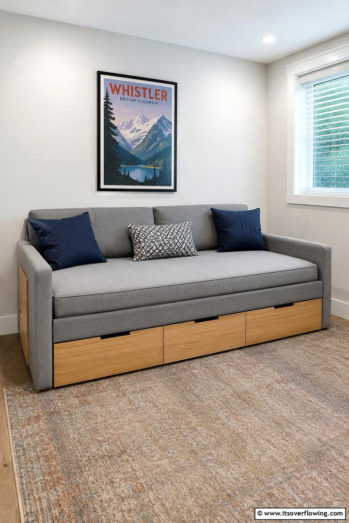 Compact Convertible Seating - 30 Small Guest Room Ideas for Cozy, Welcoming Spaces