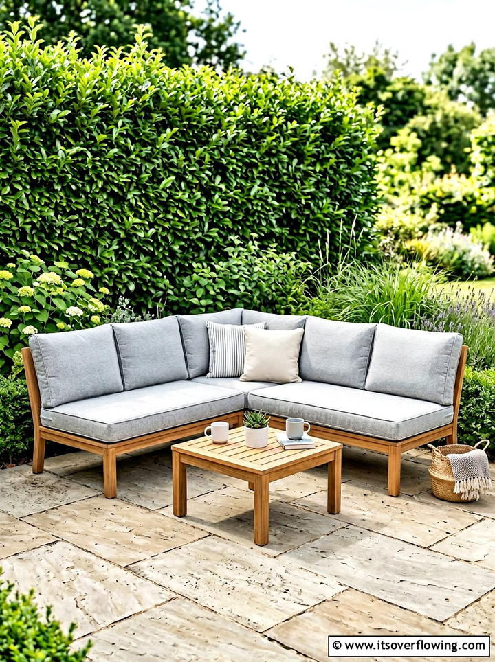 Compact Corner Sofa For L Shaped Garden - 25 small garden ideas with compact furniture