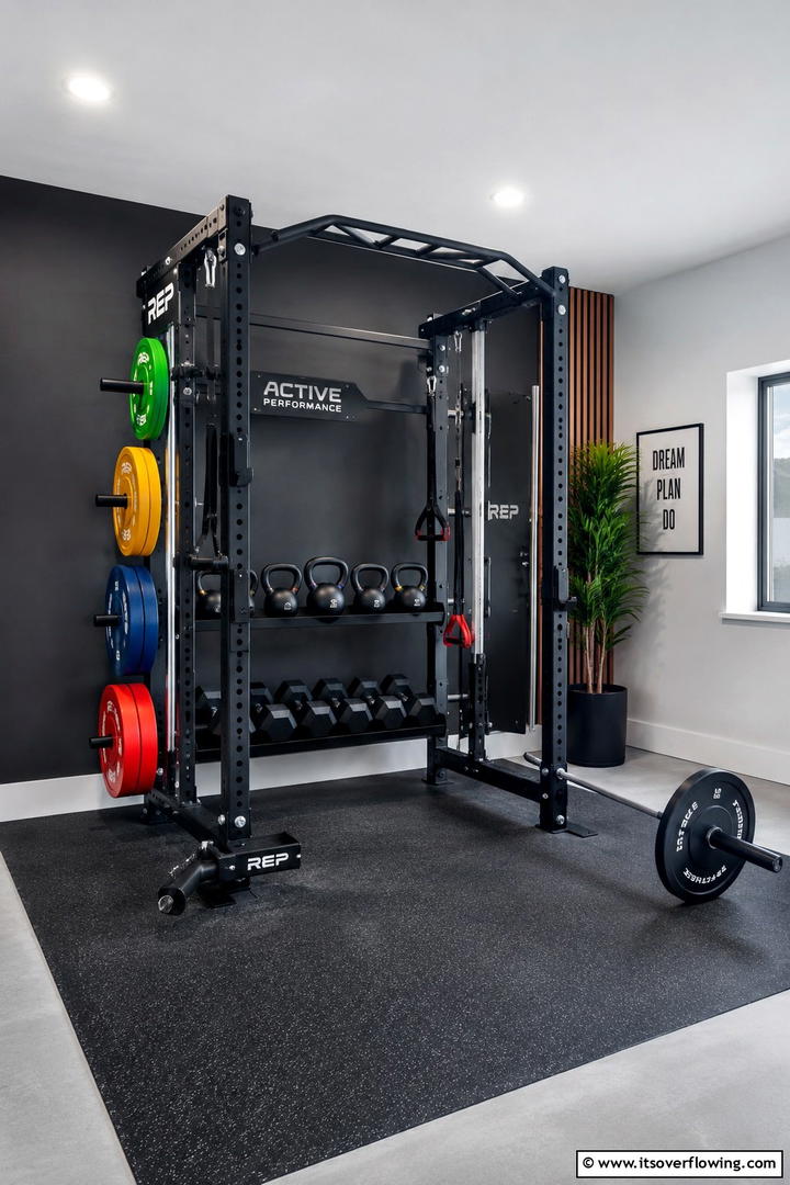 Compact Cross Training Zone - 30 Small Home Gym Ideas for Compact Fitness Spaces