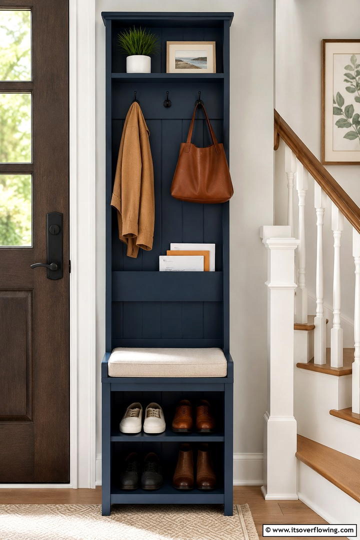 Compact Entryway Storage - 30 Tiny House Storage Ideas to Maximize Compact Living Spaces