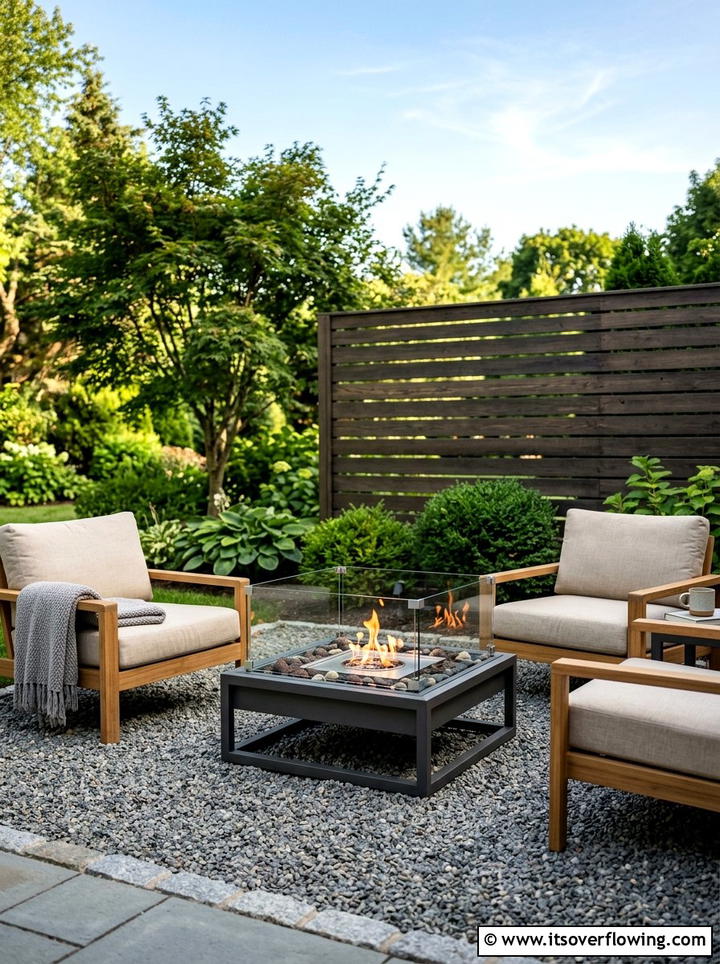 Compact Fire Pit - 25 small garden ideas with modern style