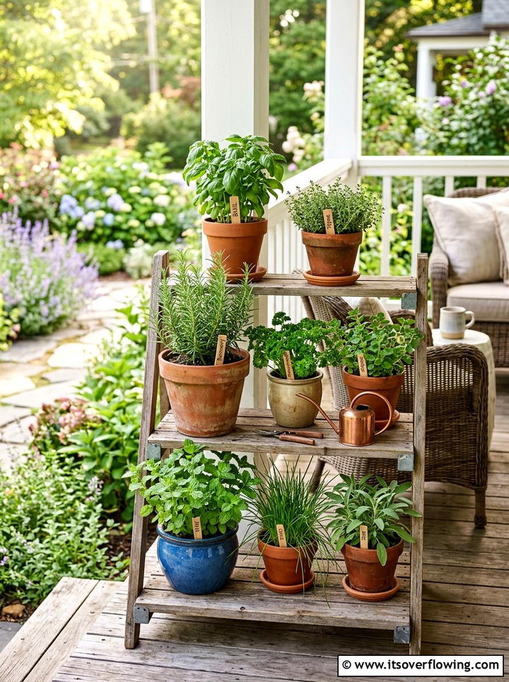 Compact Herb Garden - 25 garden design ideas for suburban backyards