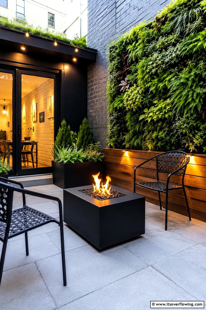 Compact Urban Square Fire Pit - 30 Square Fire Pit Ideas for Modern Outdoor Gathering Spaces