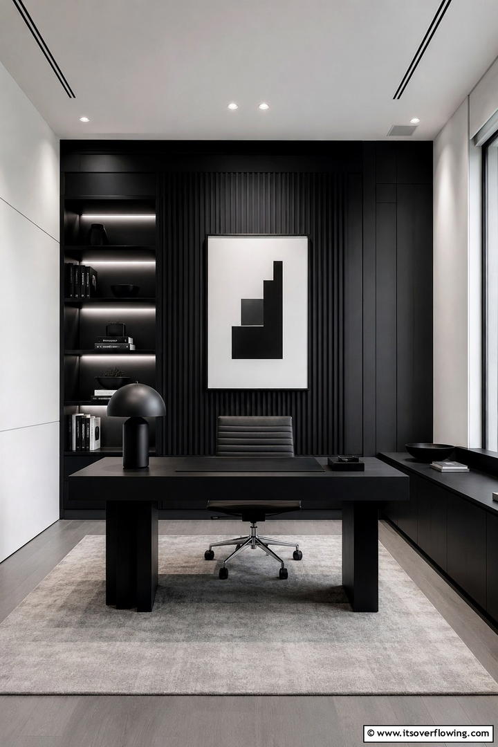Compact Urban Study - 30 Study Room Ideas to Boost Focus and Productivity at Home