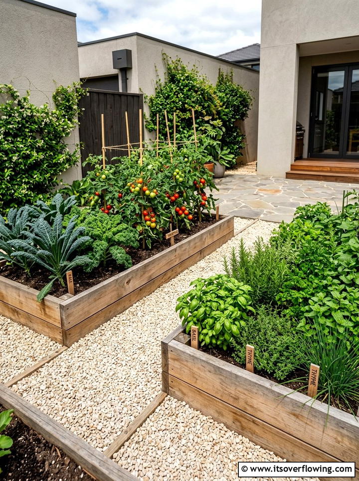 Compact Vegetable Bed - 25 garden ideas for courtyards