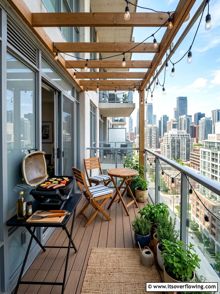 Compact balcony cooking station - 25 garden design ideas for outdoor kitchens