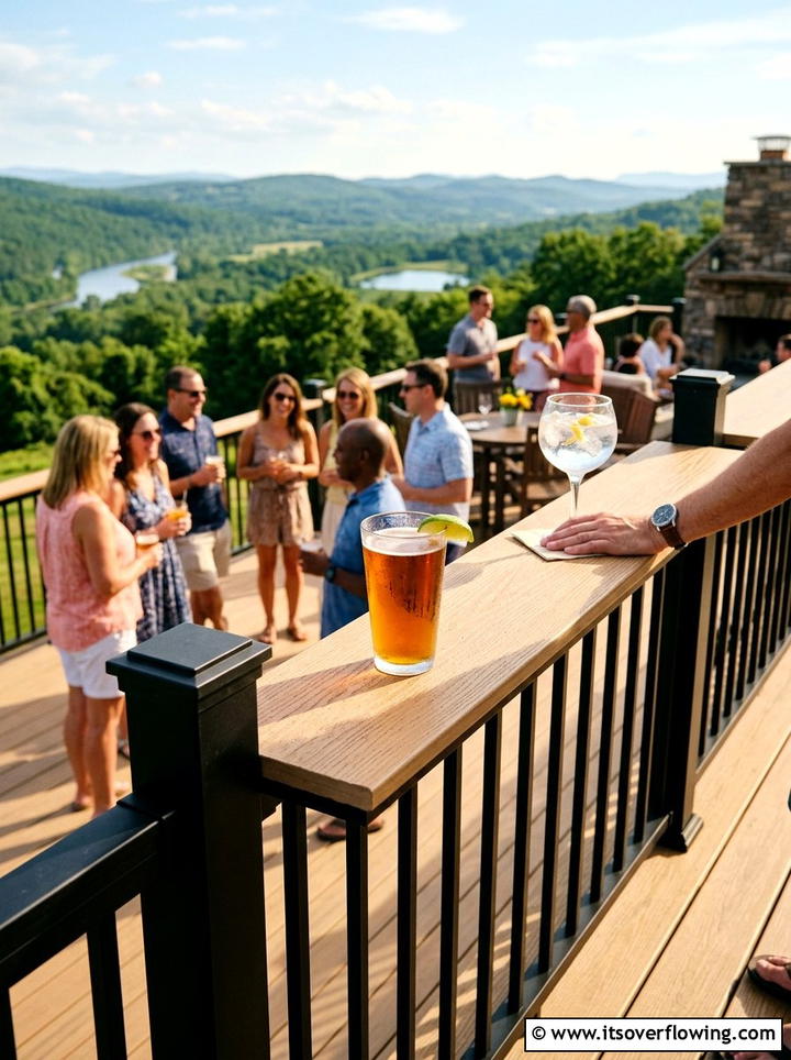 Composite Deck Drink Rail - 25 backyard ideas with composite deck