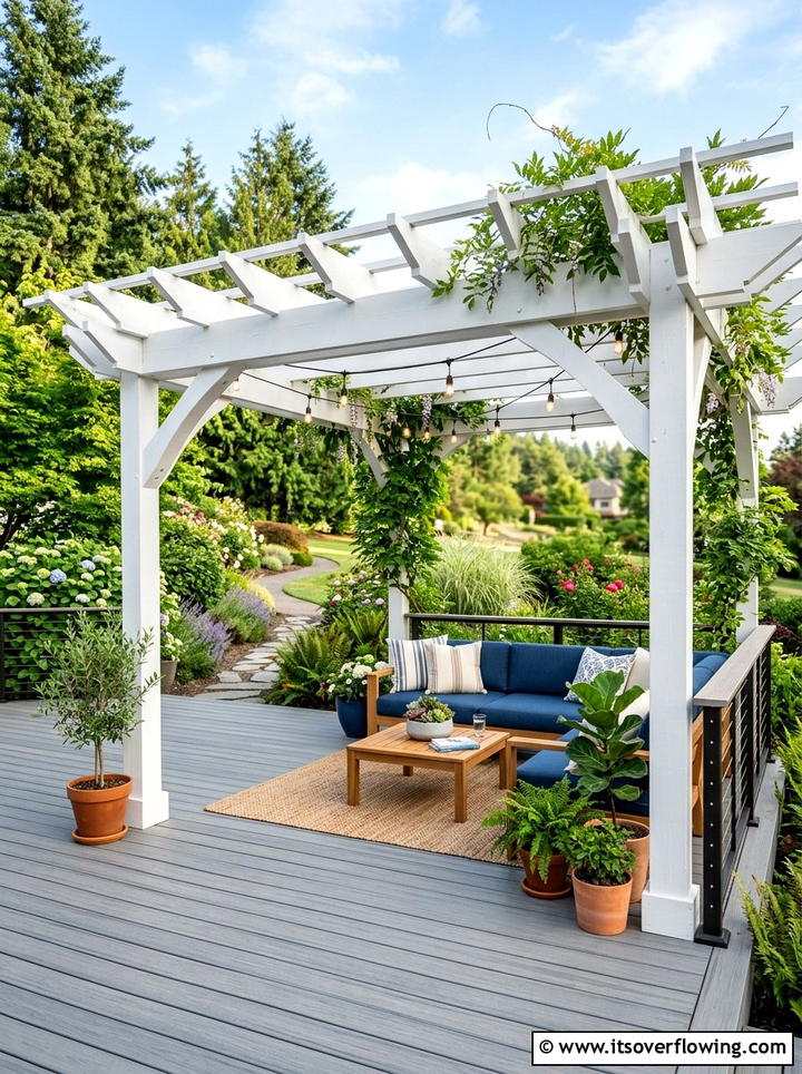Composite Deck With Pergola - 25 backyard ideas with composite deck