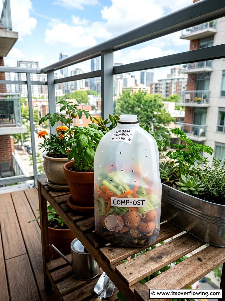 Compost Bin For Small Spaces - 25 recycled garden ideas with milk jugs