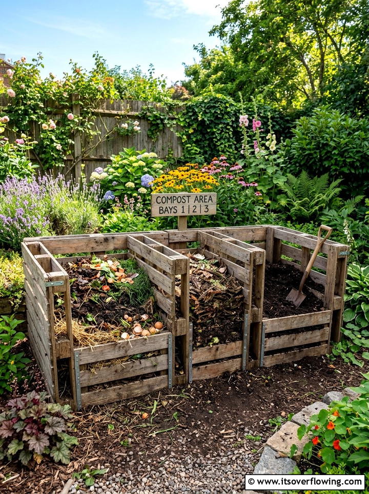 Compost Bin From Wood Pallets - 25 recycled garden ideas with wood scraps