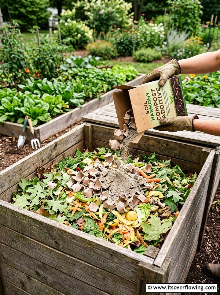 Compost additive - 25 recycled garden ideas with egg cartons