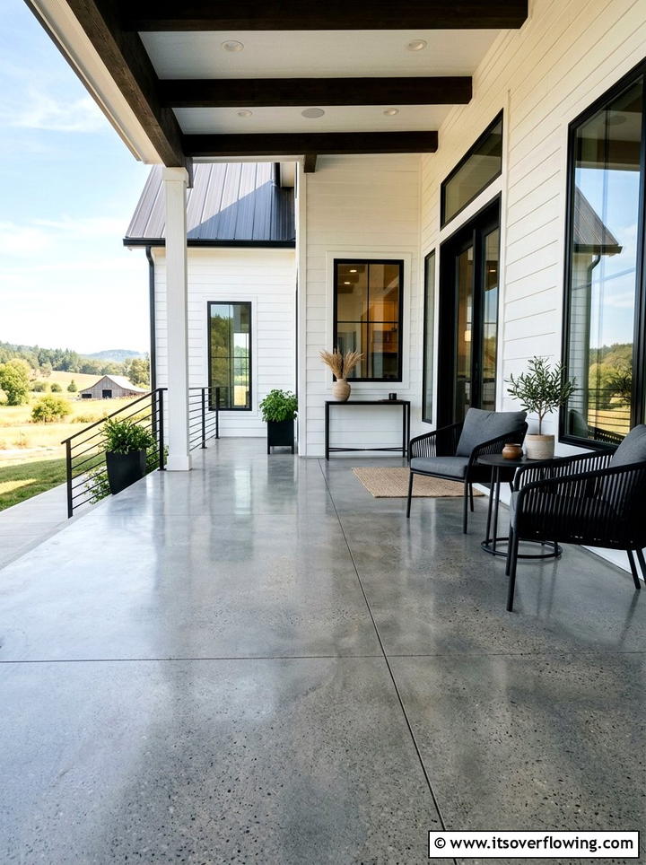 Concrete Farmhouse Porch Floor - 25 front porch ideas with farmhouse style