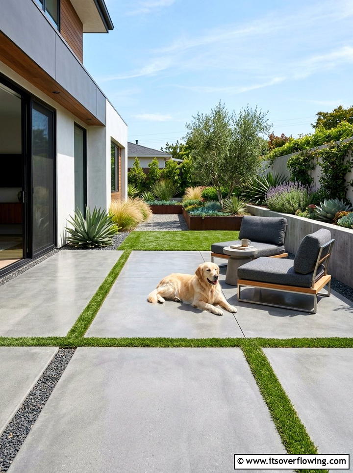 Concrete Patio For Pets - 25 backyard decorating ideas with pet friendly setup