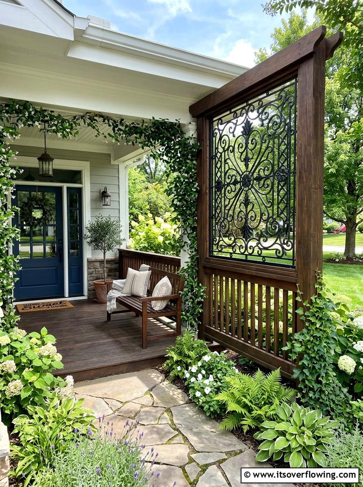 Concrete Planter Porch Garden - 25 front porch decor ideas with low maintenance setup