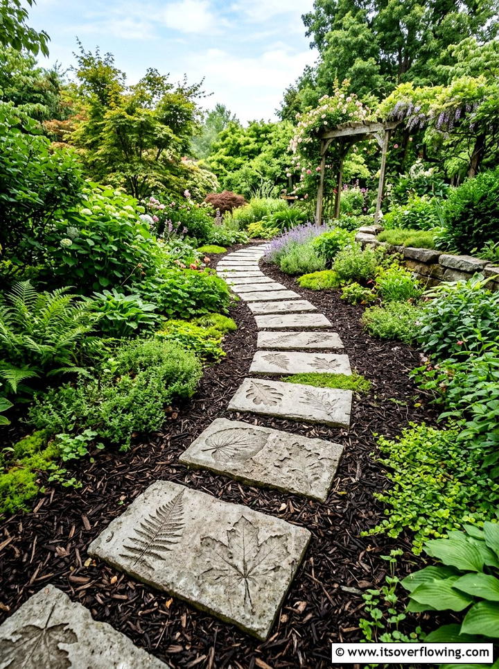Concrete Stepping Stones - 25 cheap garden ideas for backyard