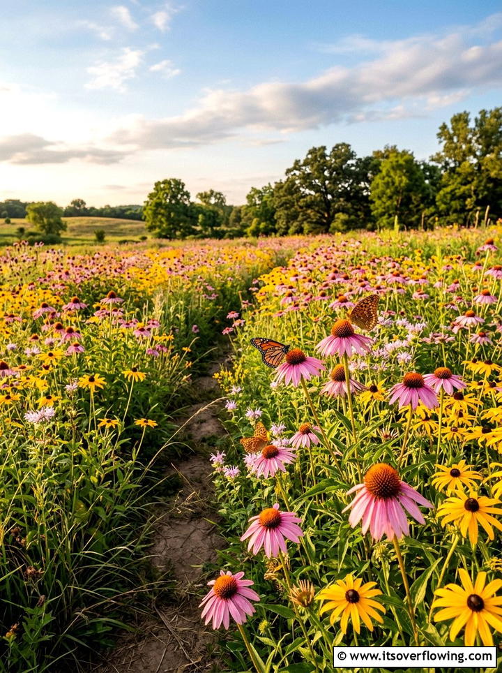 Coneflower prairie garden - 25 garden ideas for clay soil
