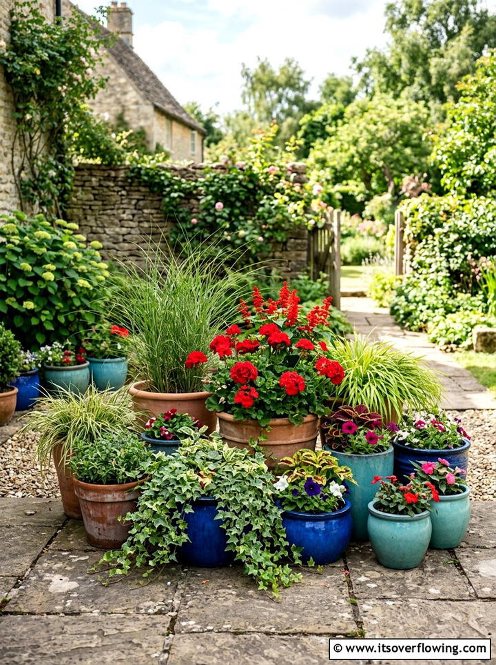 Container Garden - 25 backyard decorating ideas with patio decor