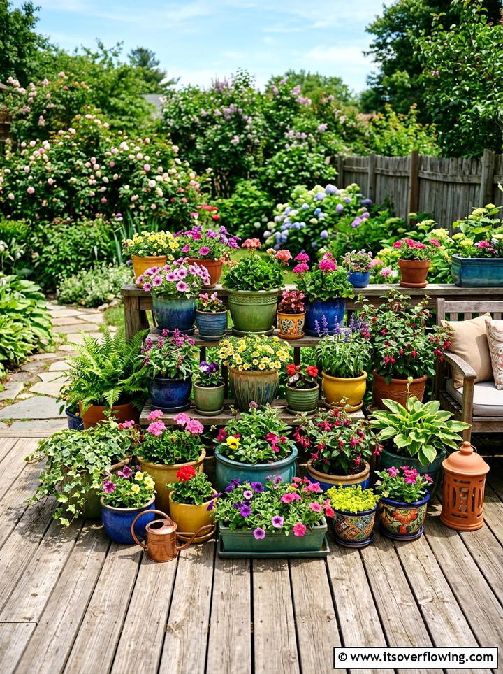 Container Garden - 25 backyard ideas on a budget