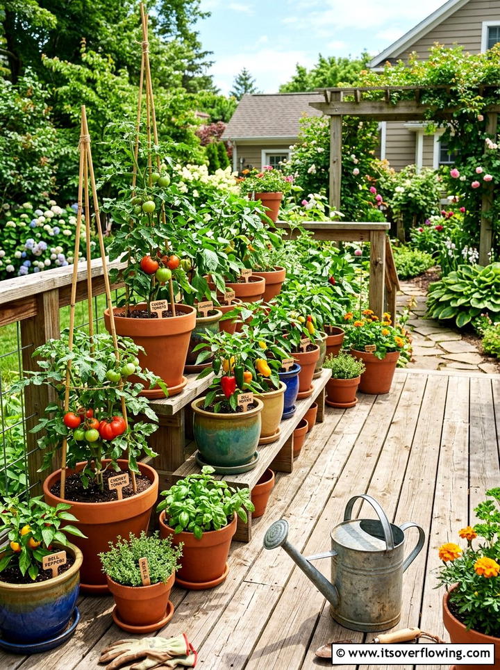 Container Vegetable Garden - 25 garden ideas