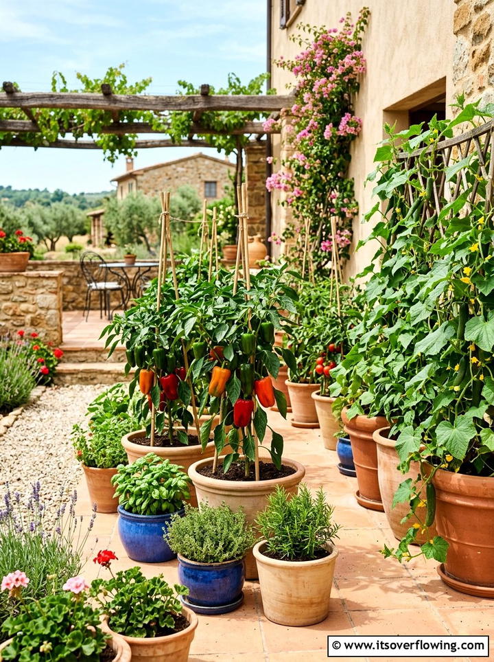Container Vegetable Garden - 25 small garden ideas with edible garden