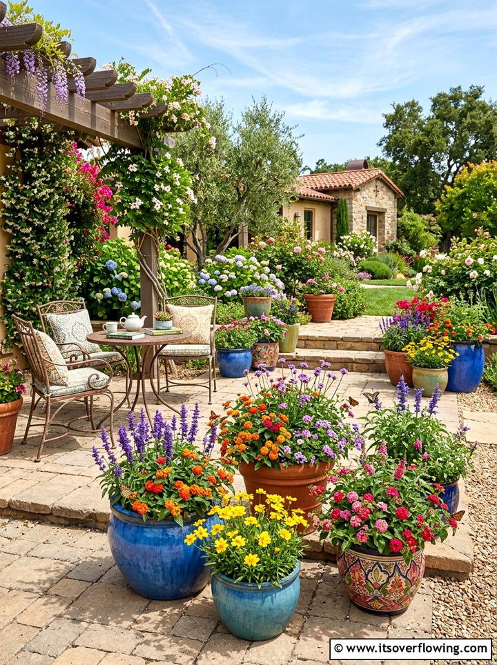 Container pollinator garden - 25 garden ideas for butterflies