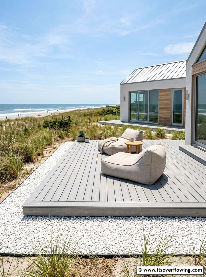 Contemporary Deck Platform - 25 backyard ideas for flat yards