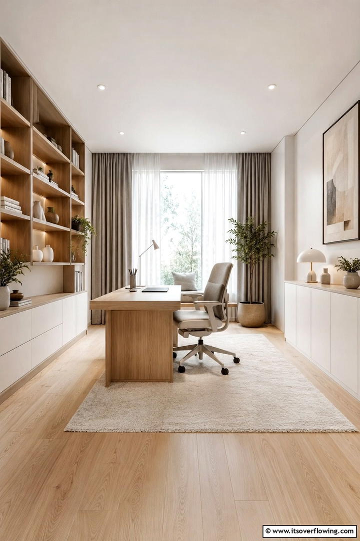 Contemporary Study Oasis - 30 Study Room Ideas to Boost Focus and Productivity at Home