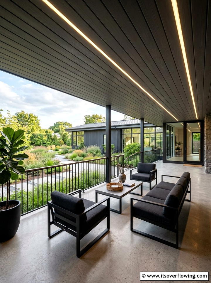 Contemporary beadboard porch - 25 front porch ideas with beadboard ceiling