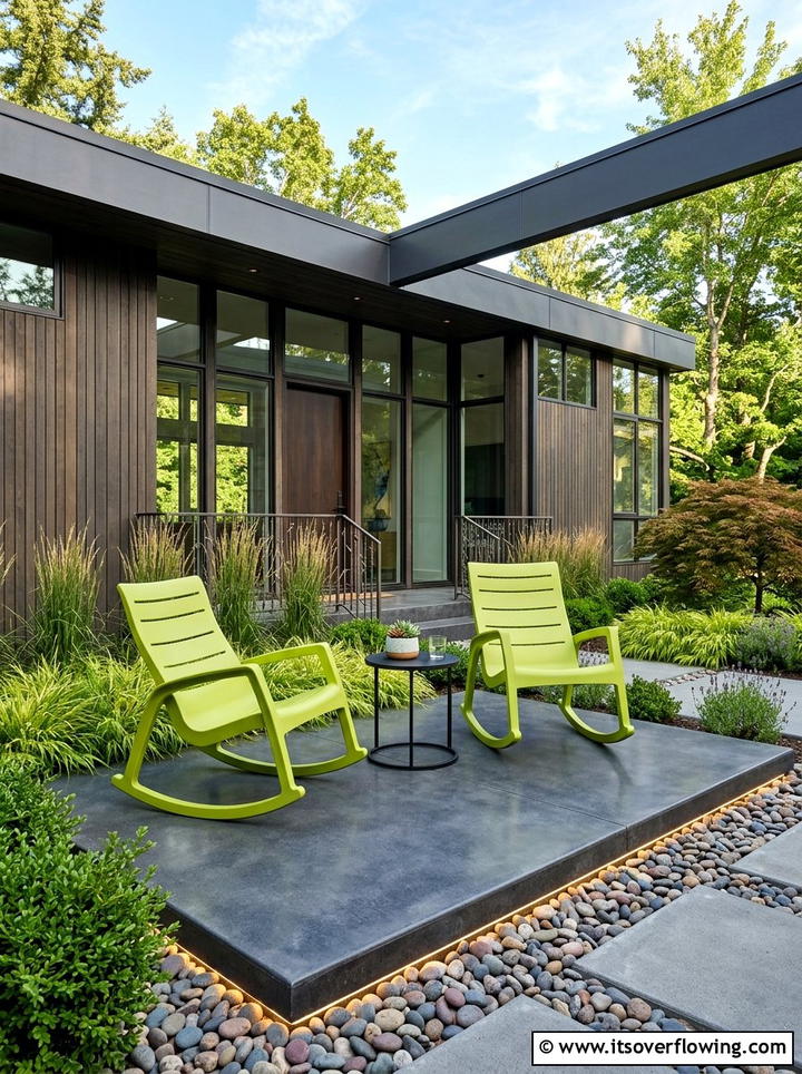 Contemporary front porch - 25 front porch ideas with rocking chairs