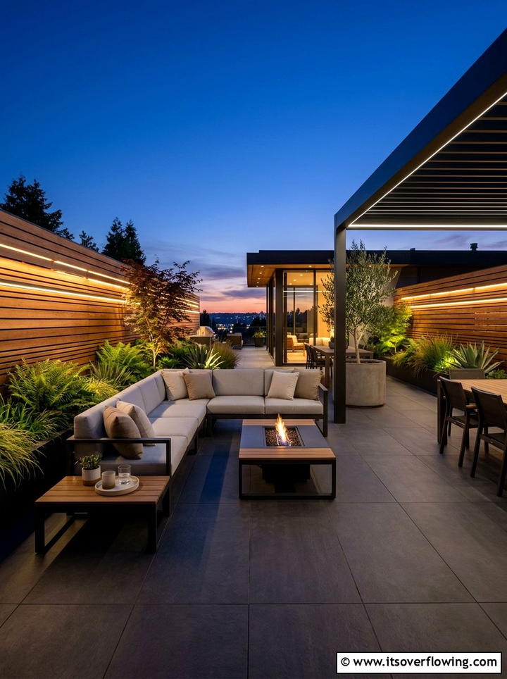 Contemporary outdoor space - 25 backyard ideas with pizza oven