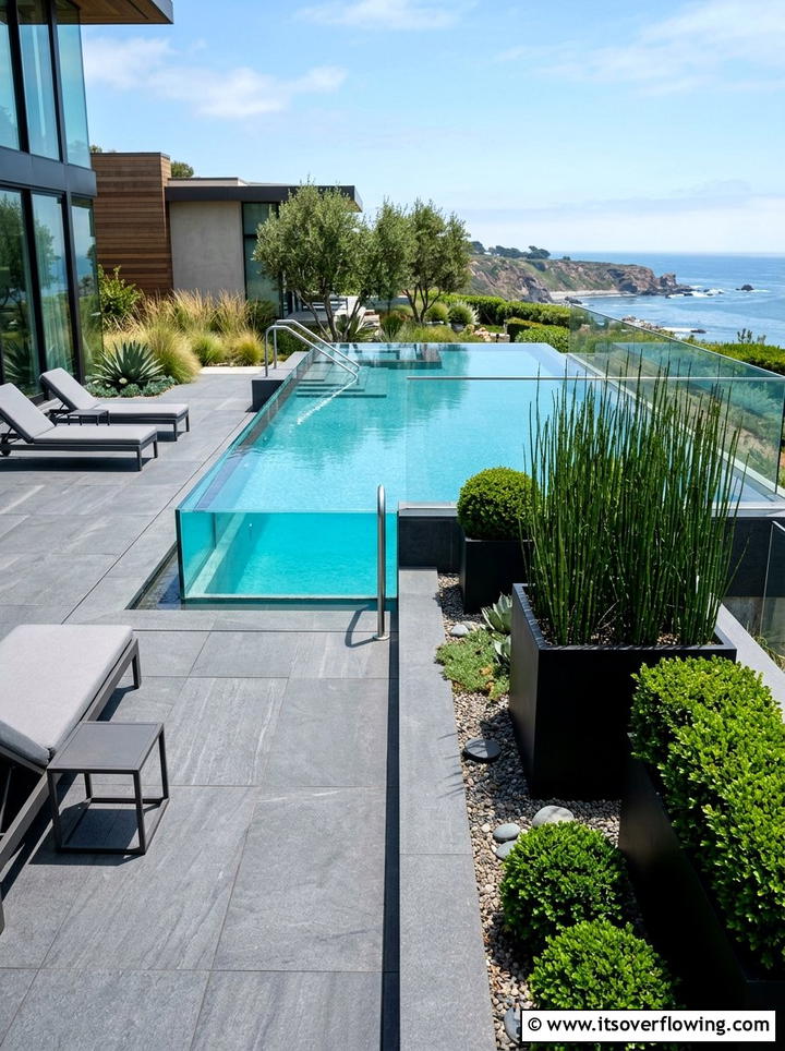 Contemporary pool deck greenery - 25 garden design ideas for pool areas