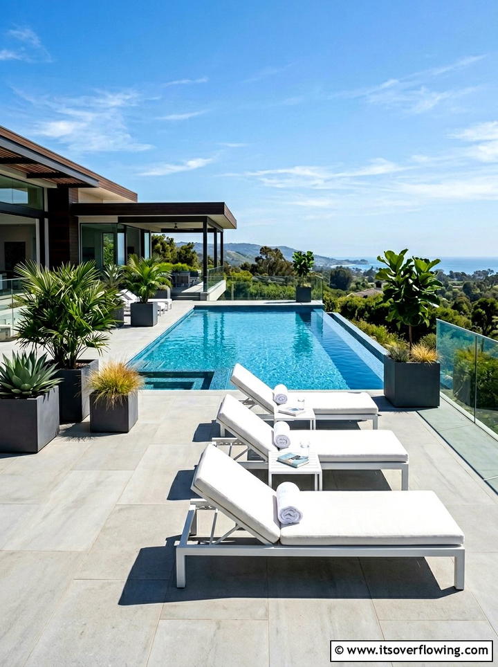 Contemporary pool deck - 25 garden design ideas with outdoor rooms