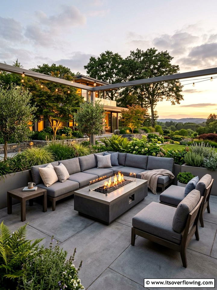 Contemporary seating area - 25 garden design ideas for projects