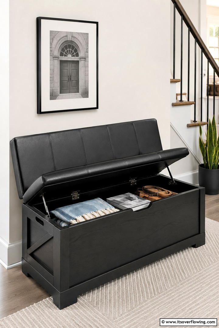 Convertible Seating and Storage Bench - 30 Functional Mudroom Bench Ideas for Organized Entryways